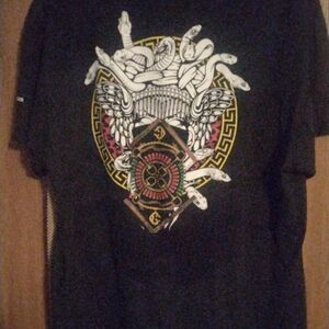 Black Crooks And Castle Medusa Short Sleeve Graphic Tee - XL